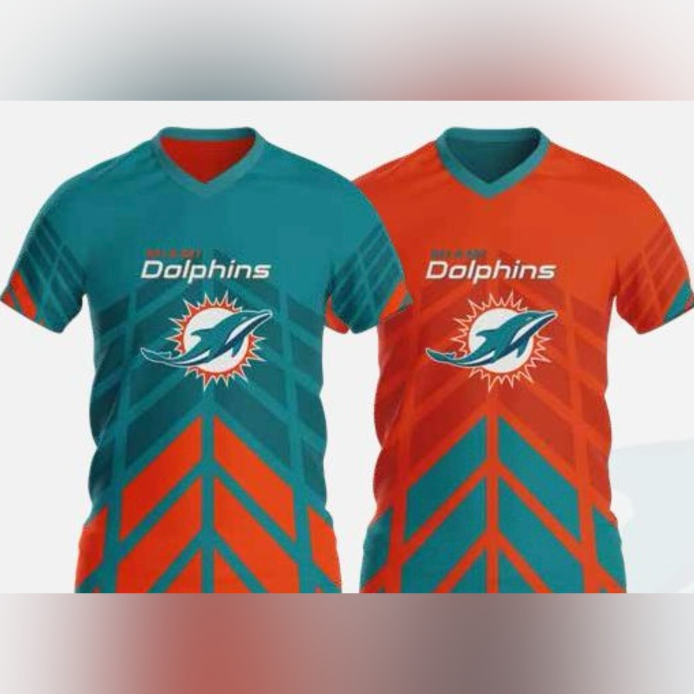 Official NFL Miami Dolphins Reversible Flag Football Jersey Adult Medium